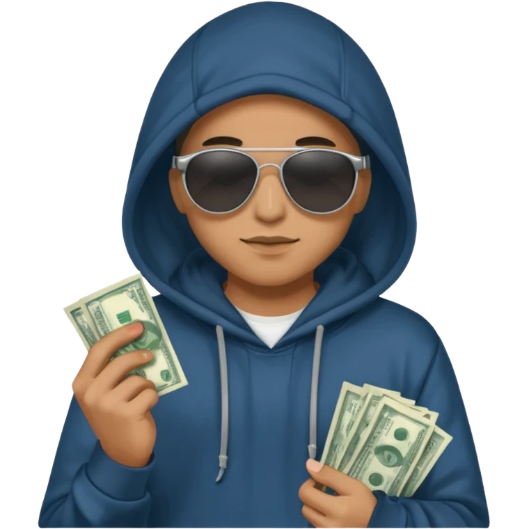 hoodie, sunglasses, money ALL DIGITAL emoji
