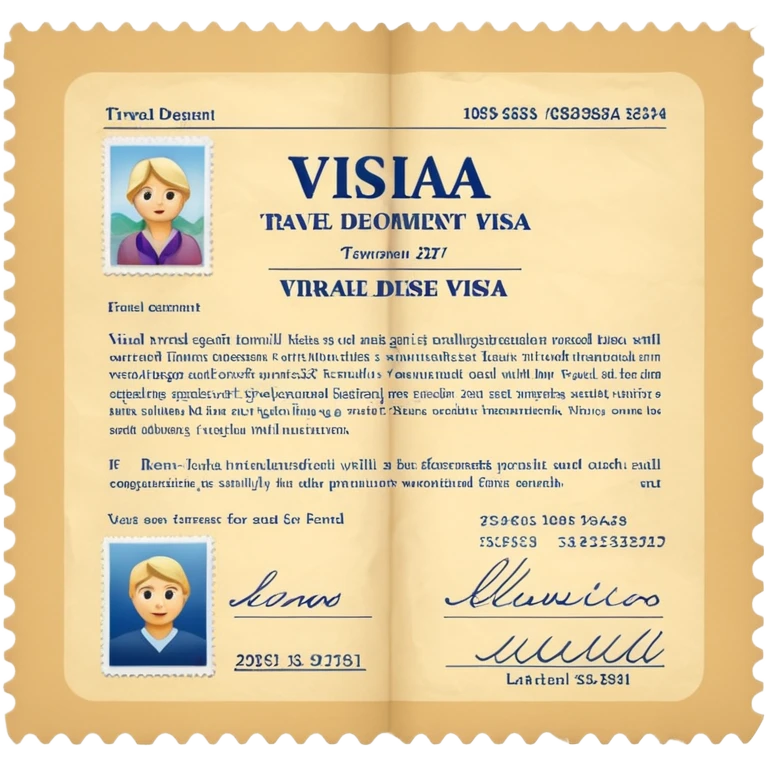 travel visa document emoji