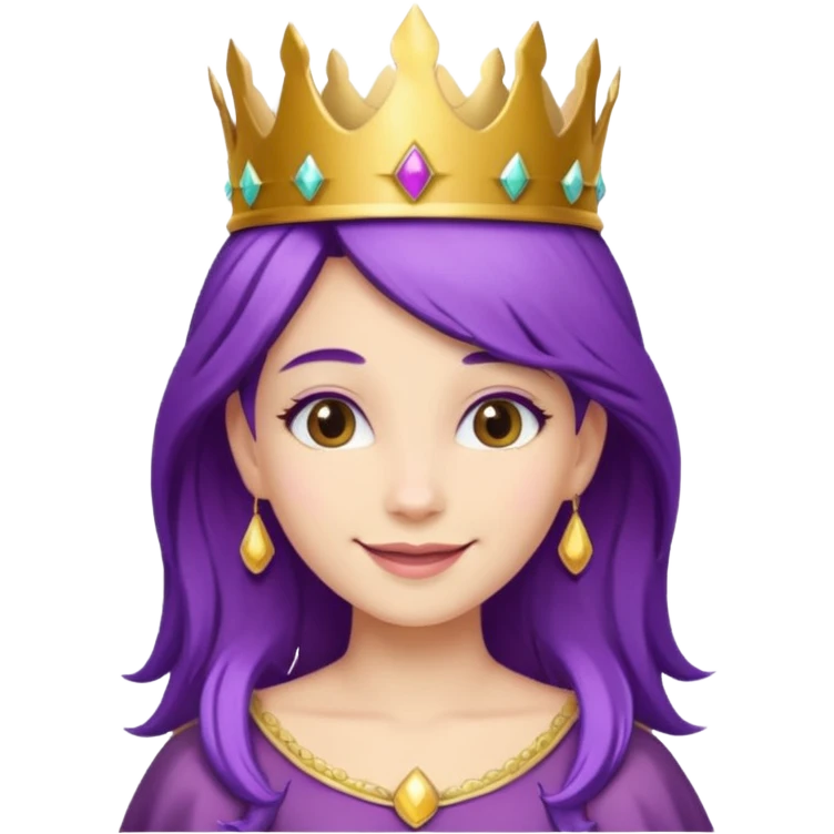 princess with purple hair emoji