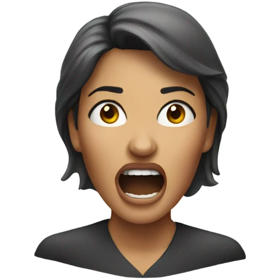 Woman screaming emoji