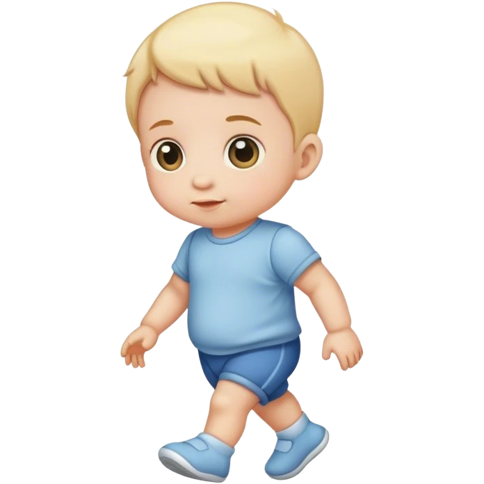 Baby walking  emoji