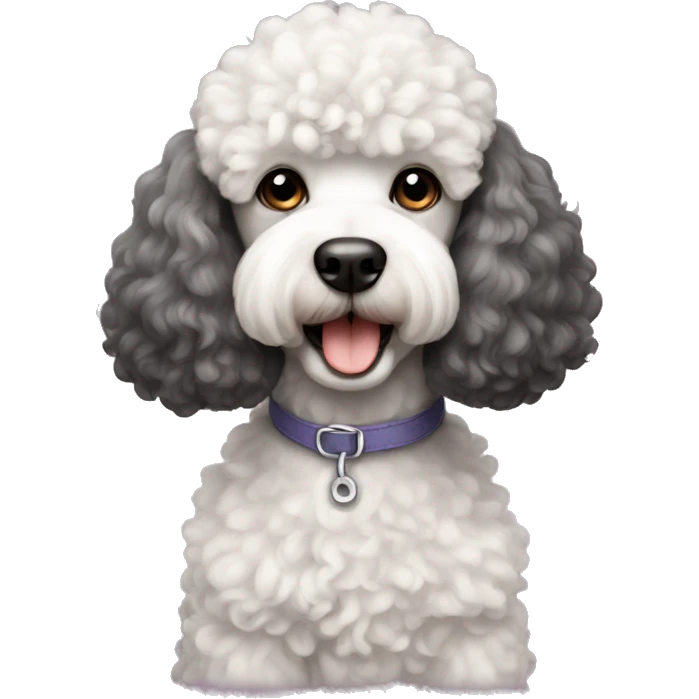 Dog poodle  emoji