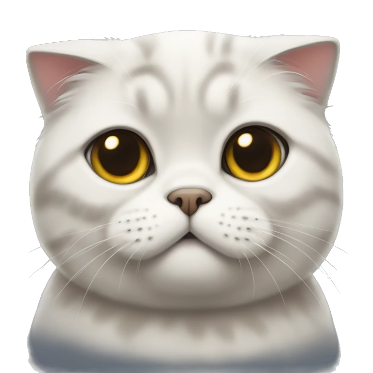 Scottish Fold cat emoji
