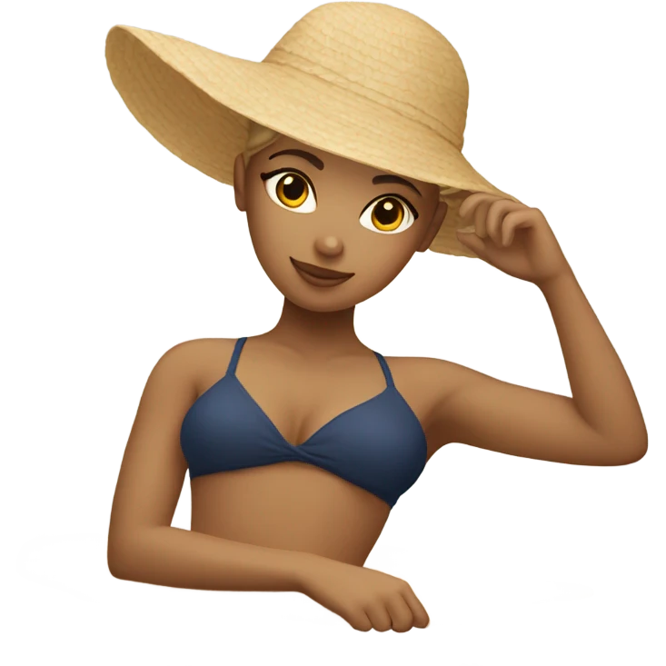 Light colored girls laying on the beach ￼ emoji