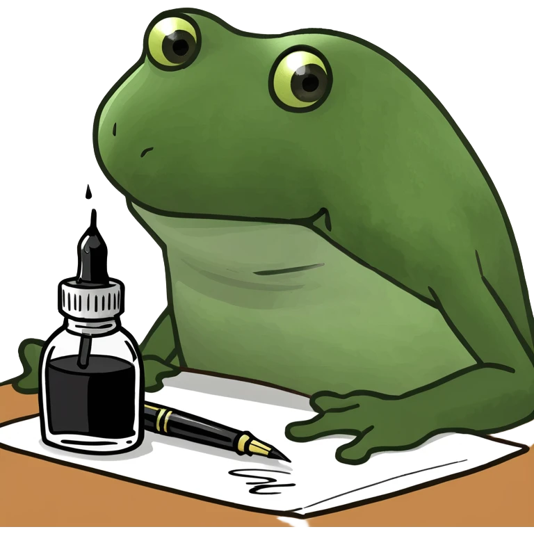 Fountain pen, ink bottle emoji