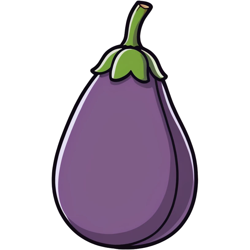Eggplant with veins  emoji