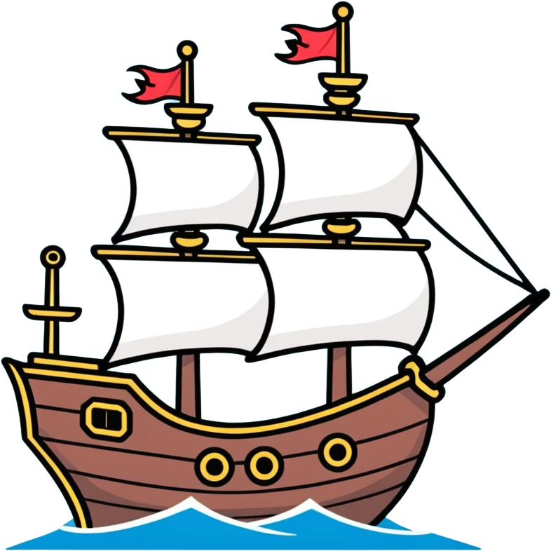 pirate ship emoji