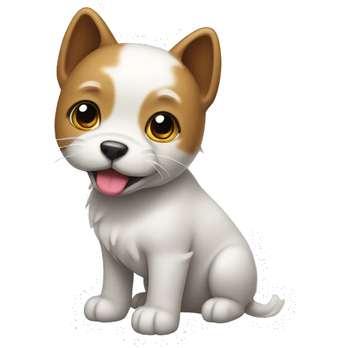 Dog hello kitty emoji