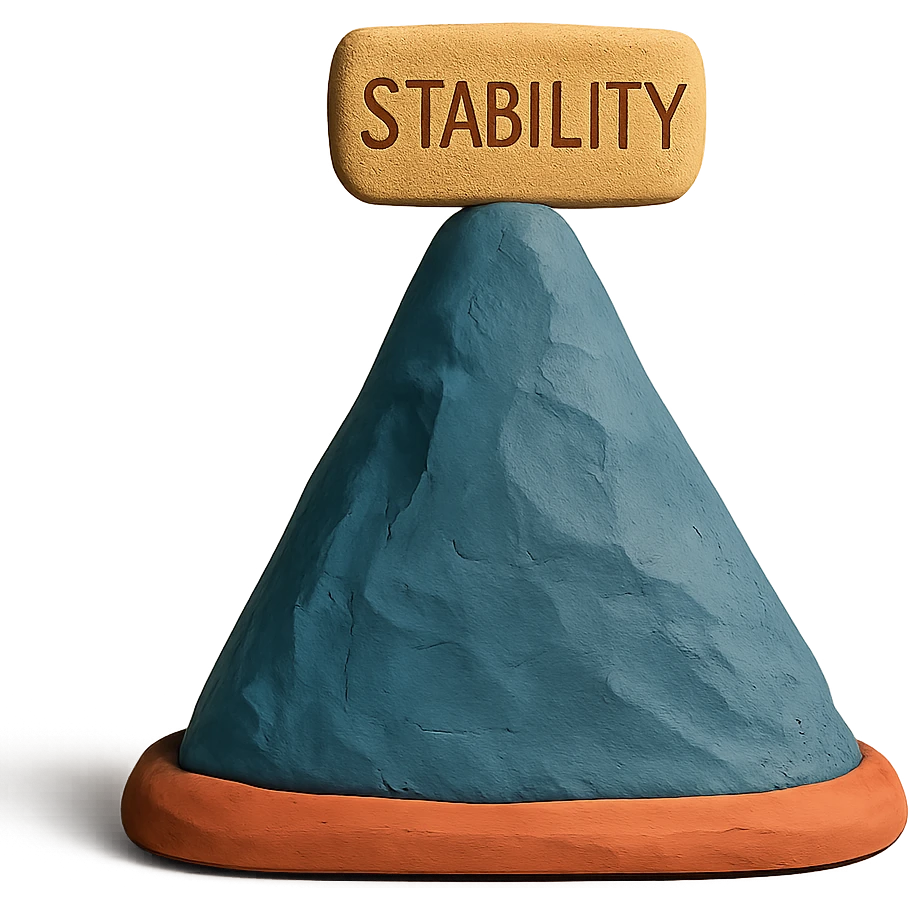 stability mountain with a strong base emoji