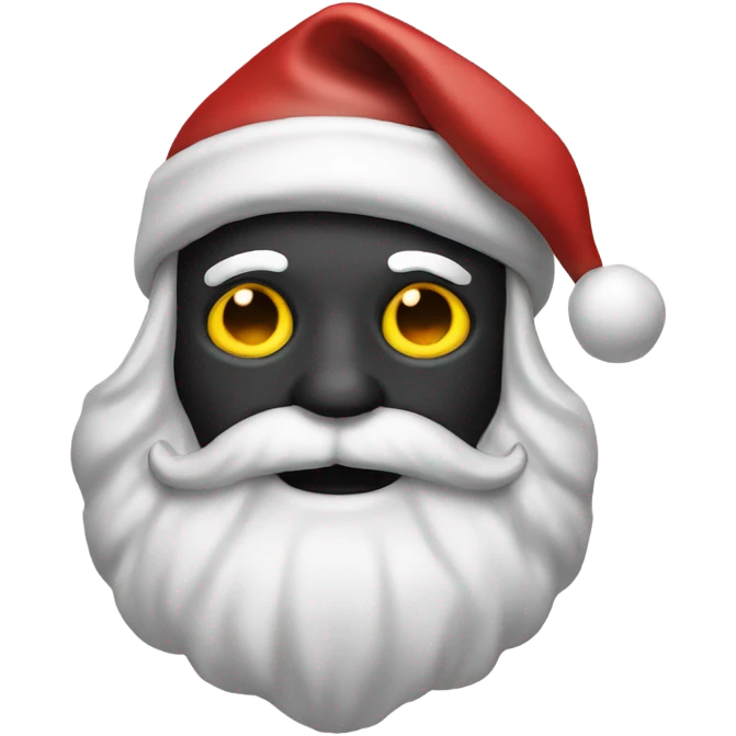 Santa with death emoji