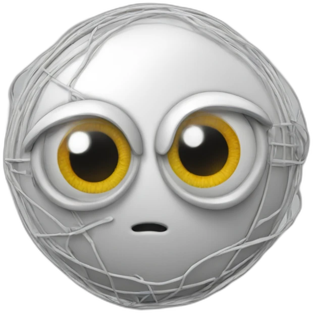 eyeball 3d wireframe emoji