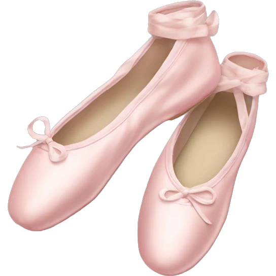 Pale pink ballet shoes emoji