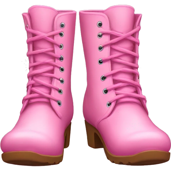 pink boots emoji