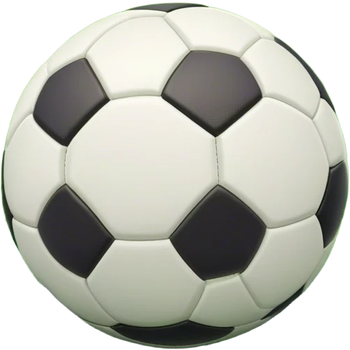 Cinematic Realistic image of a soccer ball resting on a lush, manicured field, rendered with detailed panel textures and crisp stitching, bathed in soft, natural lighting that highlights its timeless athletic appeal emoji