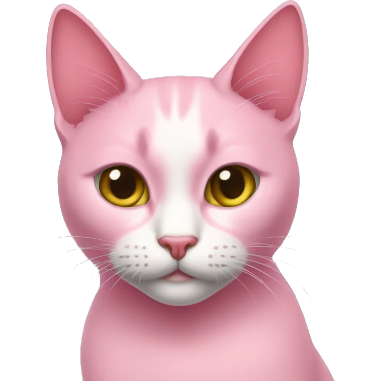 Gato rosado emoji