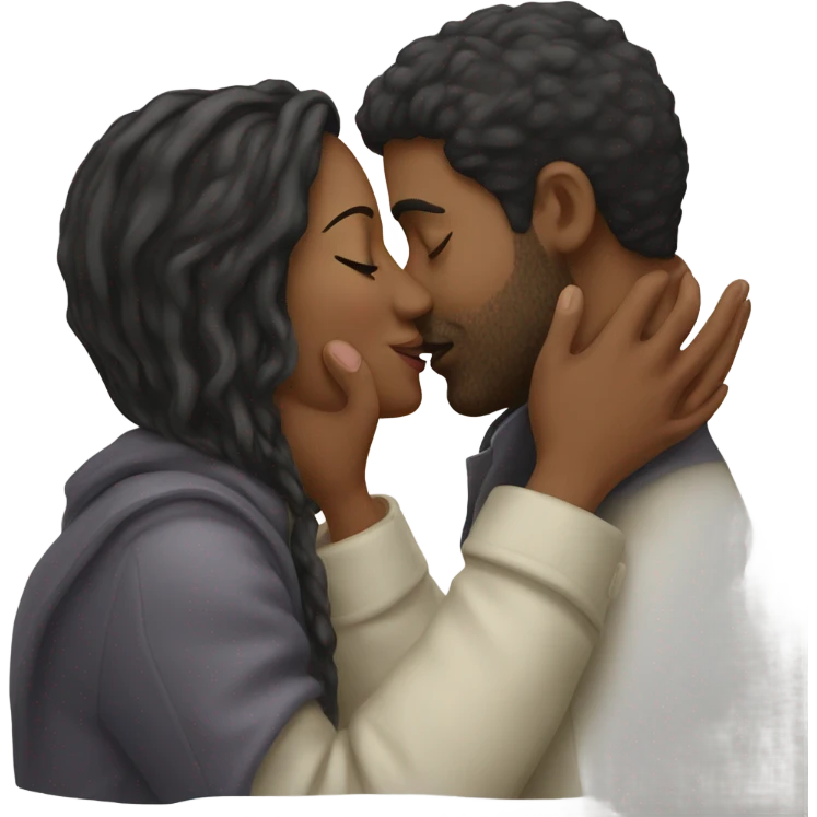 Man kissing woman  emoji