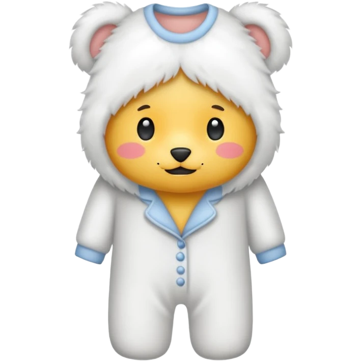 fluffy pyjamas emoji