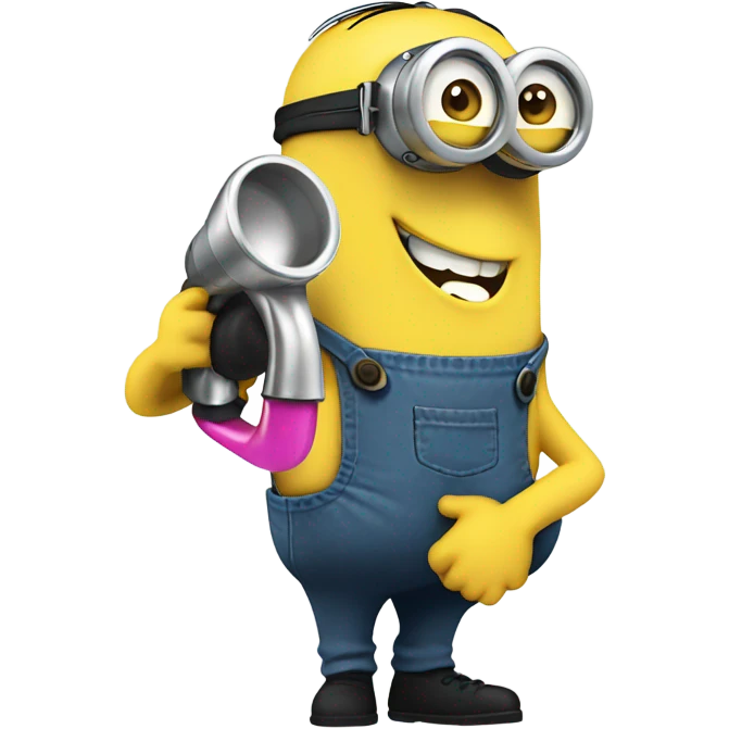Minion with tap emoji