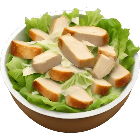 Chicken Caesar salad  emoji