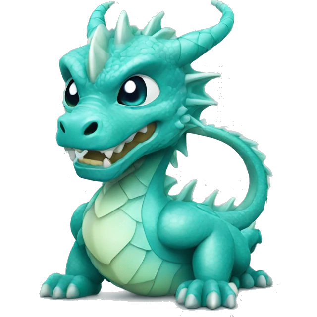 chinese aquamarine dragon emoji