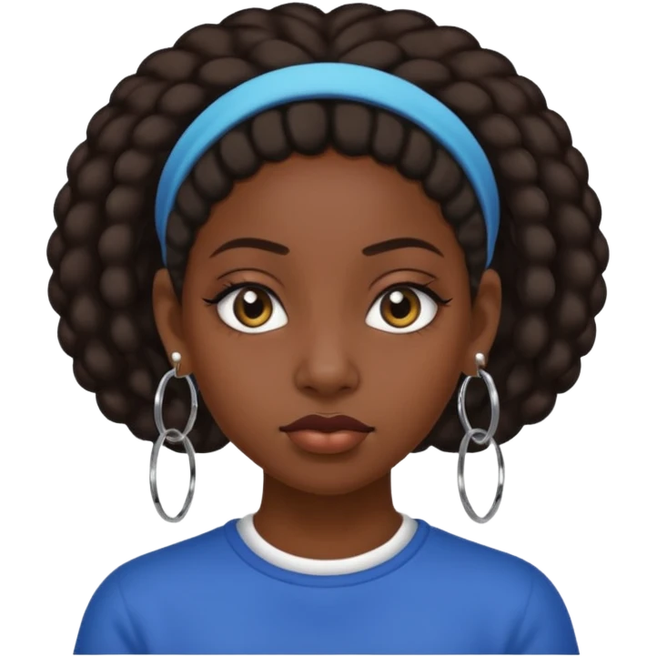 rolling eyes ghetto girl emoji