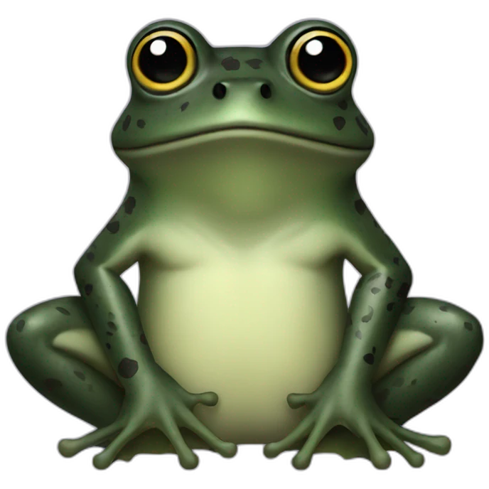 black-frog-with-triangles-on-skin emoji