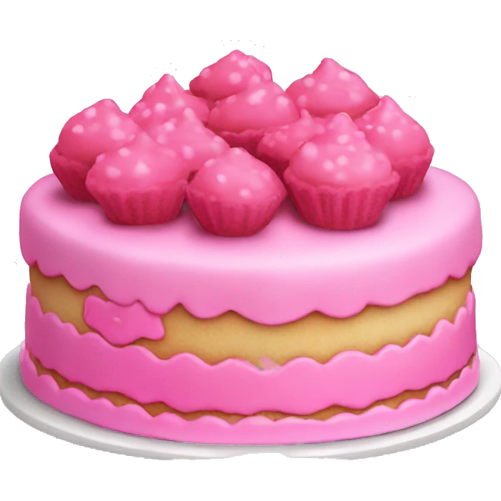 Pink coquette cake  emoji