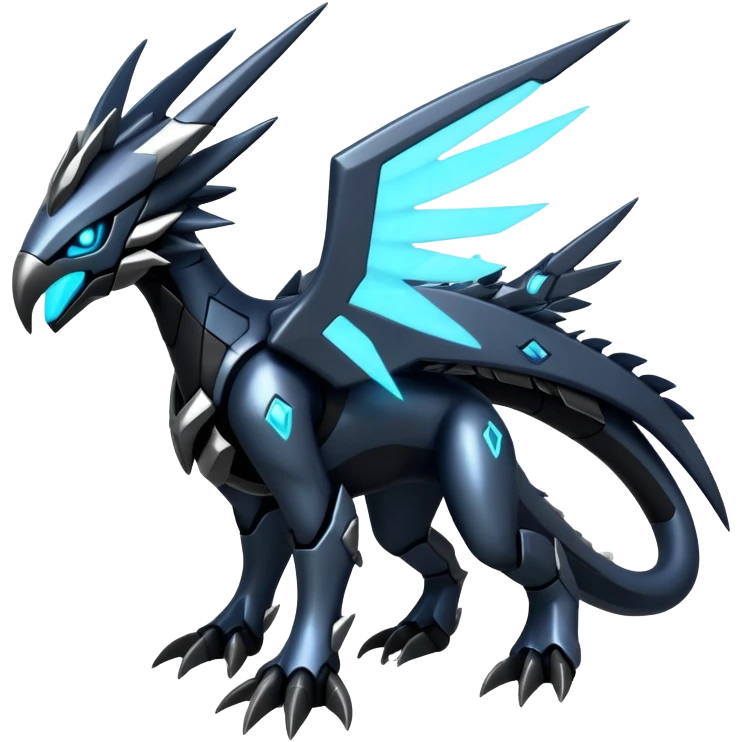 Punk’ish Edgy Futuristic Badass Dark Gothic Zekrom-Dialga-Aurorus-Amaura-Hybrid-Creature emoji