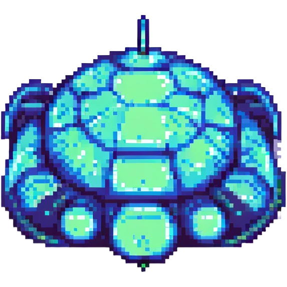 alien starship pixel art emoji