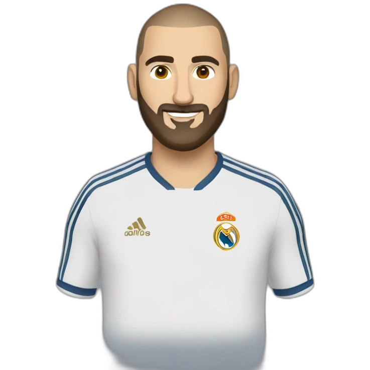 Benzema in safron clothes emoji