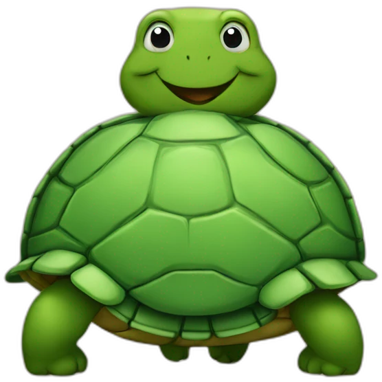 Chat sur dos de tortue emoji