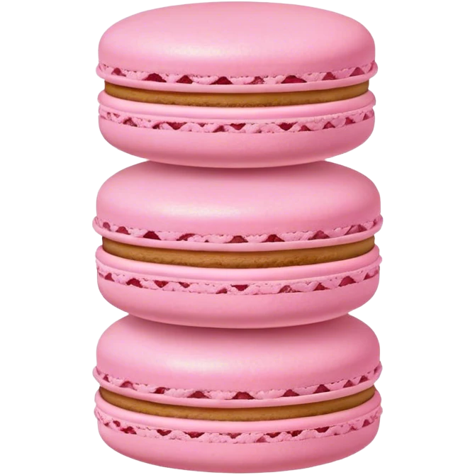 Pink macaroons emoji