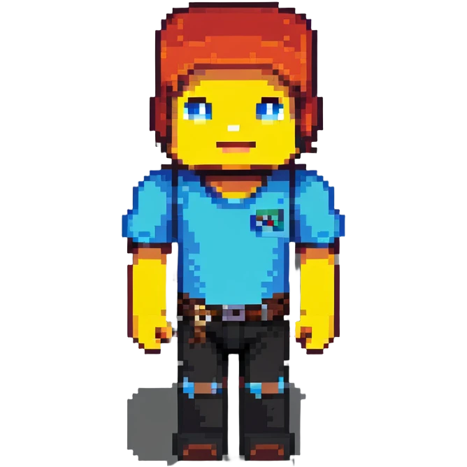 Minecraft blocky character emoji