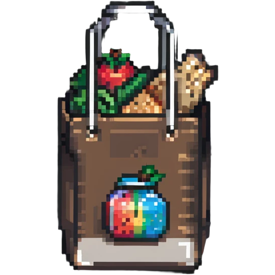 food delivery bag emoji