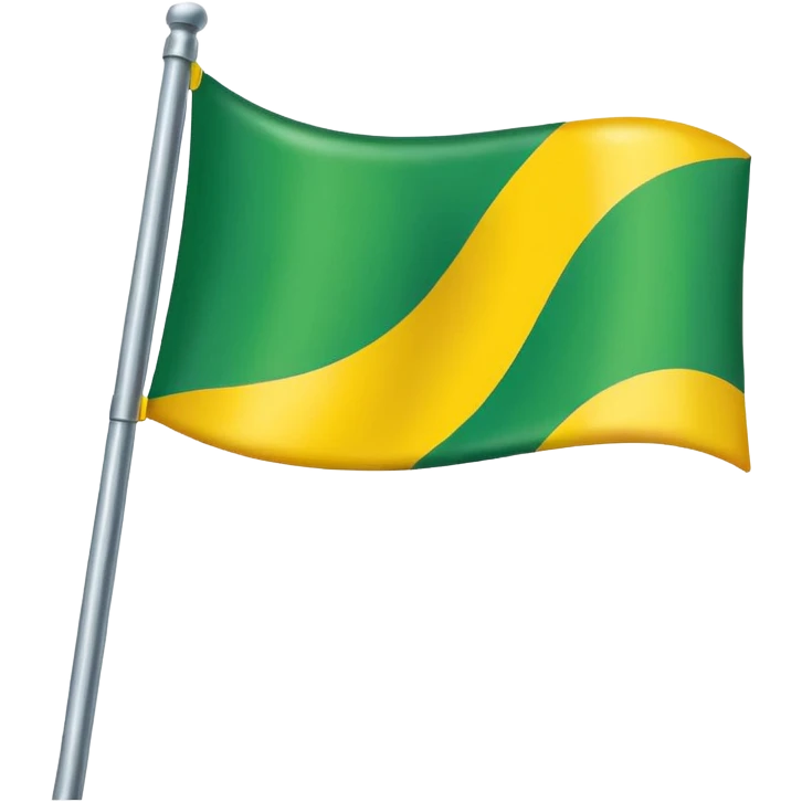 Create a green and yellow flag emoji