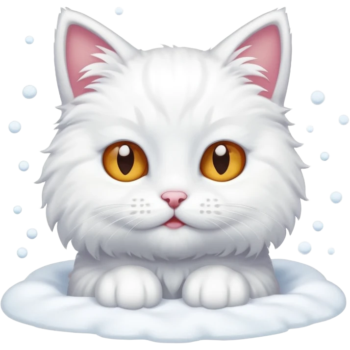 Кіт в снігу emoji