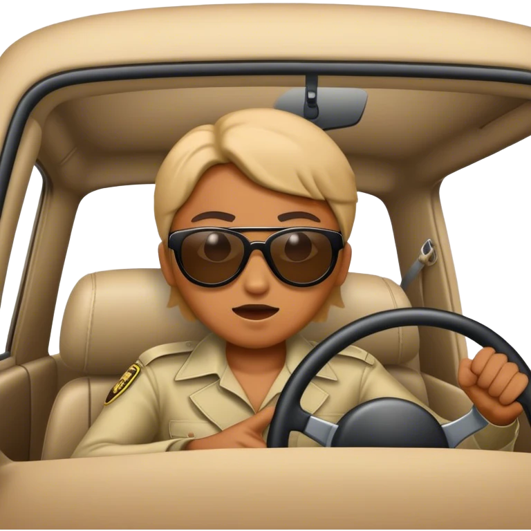 Driving the hostage emoji