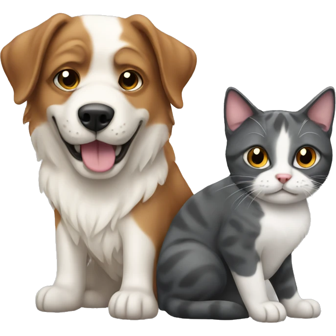 dog with a cat emoji