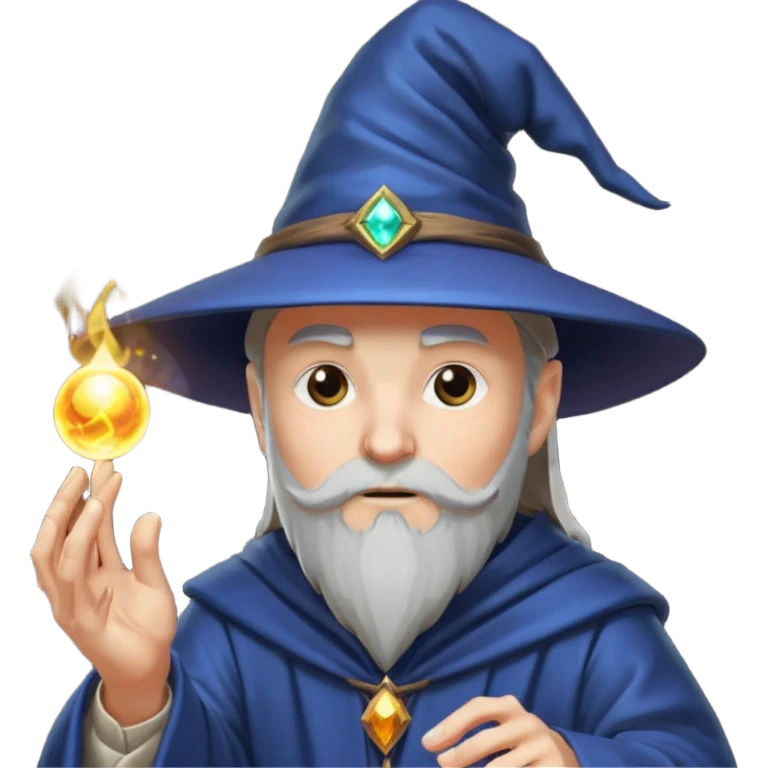 a wizard working hard emoji