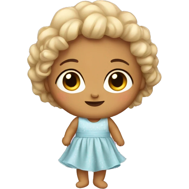 Baby in a dress emoji