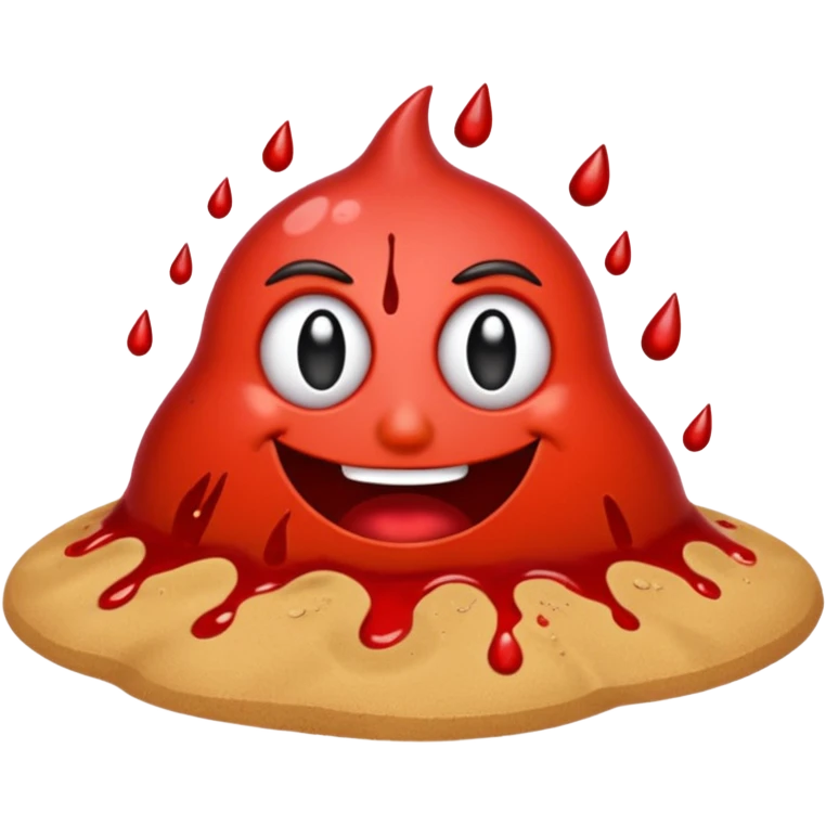 blood on sand emoji