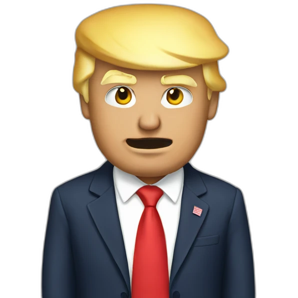 Donald Trump qui fait la bise emoji