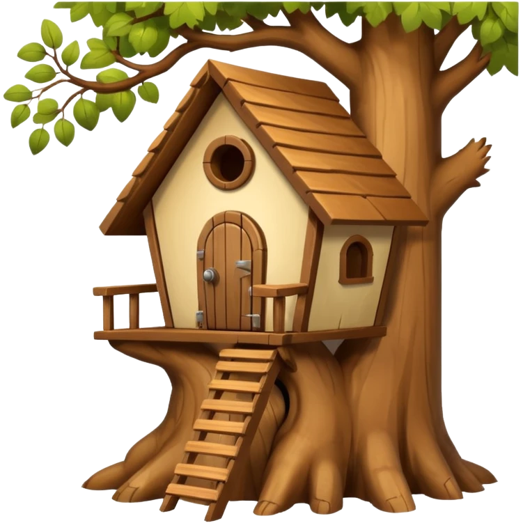 squirrel house on the tree emoji