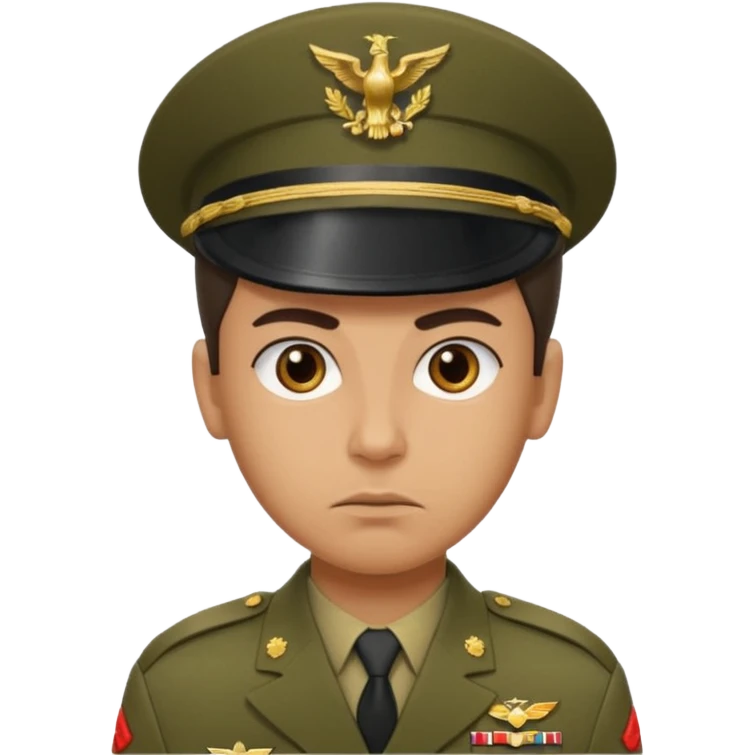 человек в военной форме emoji