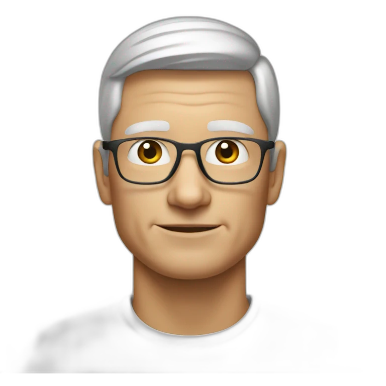 a white guy like tim cook emoji