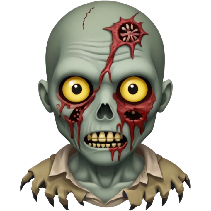 perfect circle shape zombie  emoji
