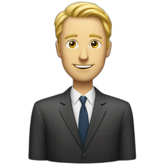 white man voting emoji