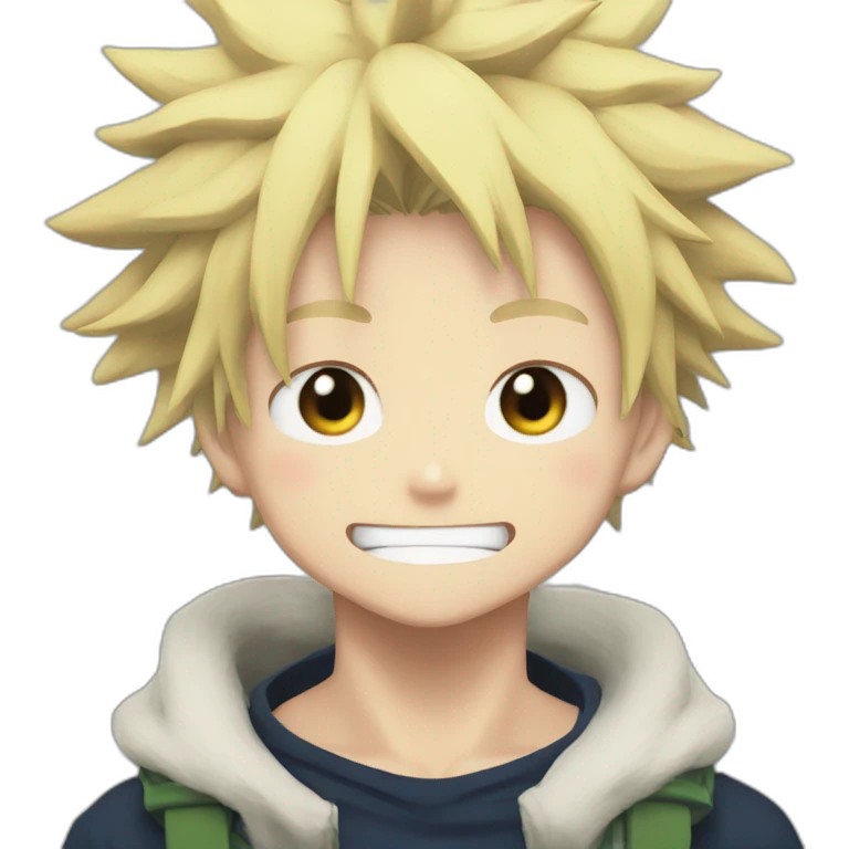 Bakugo my hero academia no smile emoji