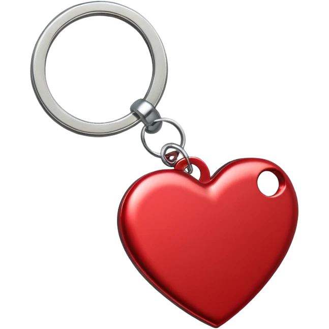 key ring heart valentines day emoji