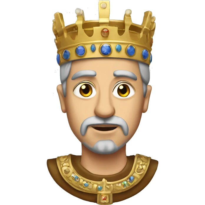 Emperor Justinian with byzantine crown emoji